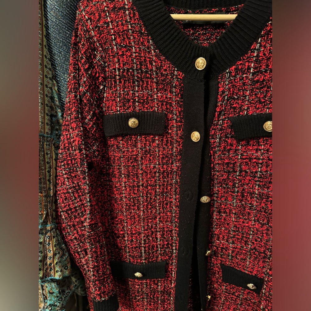 NY & Co Sweater Cardigan Dress. 
Worn once no tags. Mint condition